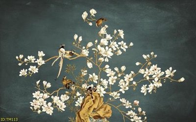 File in trần File tranh thủy mặc TM113 (file gốc) phong thủy