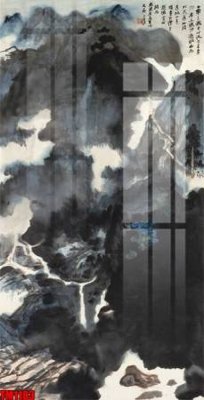 File tranh in mica File tranh thủy mặc trung quốc TM1183 (độ phân giải cao)