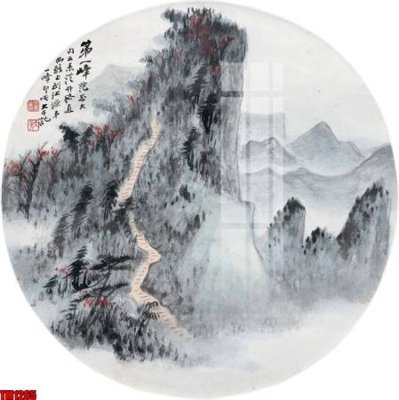 Tải file gốc File tranh thủy mặc trung quốc TM1265 dùng cho in ấn