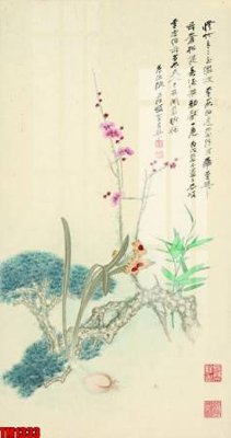 File gốc File tranh thủy mặc trung quốc TM1333 (bản quyền) cho in ấn