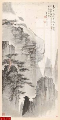 File gốc File tranh thủy mặc trung quốc TM1592 (in tráng gương) nghệ thuật