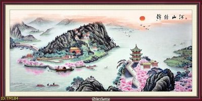 Hình ảnh file gốc in trần nhà File tranh thủy mặc TM184