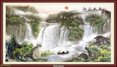 Tải file File tranh thủy mặc TM200 (ảnh gốc) in gạch men