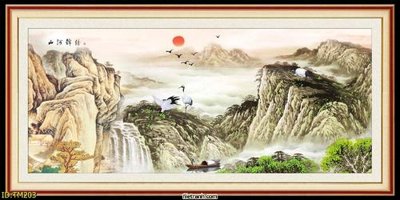 Tải file File tranh thủy mặc TM203 (PSD) cho in tranh 3D