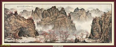 File gốc File tranh thủy mặc TM282 (in lụa) trang trí tường