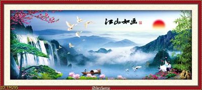 Tải file File tranh thủy mặc TM295 (gốc) in ấn chất lượng