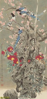 File ảnh File tranh thủy mặc TM390 (gốc) in poster