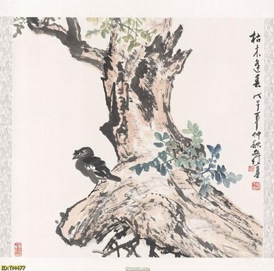 File PSD File tranh thủy mặc TM477 (gốc) cho in quảng cáo