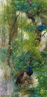 Chi tiết file tranh tráng gương File tranh thủy mặc TM485 (ảnh gốc)