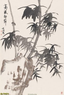 Download file gốc File tranh thủy mặc TM571 (in mica) trang trí