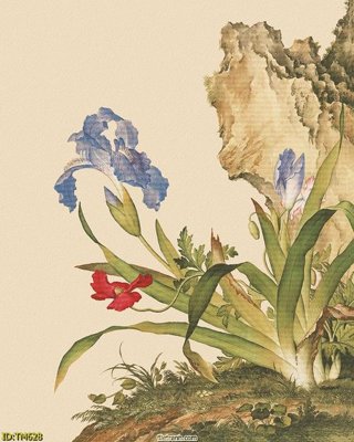 File gốc File tranh thủy mặc TM628 (in lụa) chi tiết cao