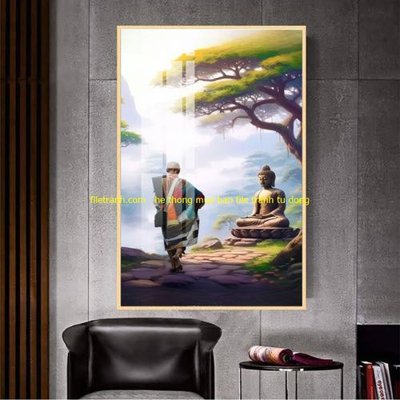 File ảnh gốc File tranh thầy thích minh tuệ TMT107 (chuyên in mica)