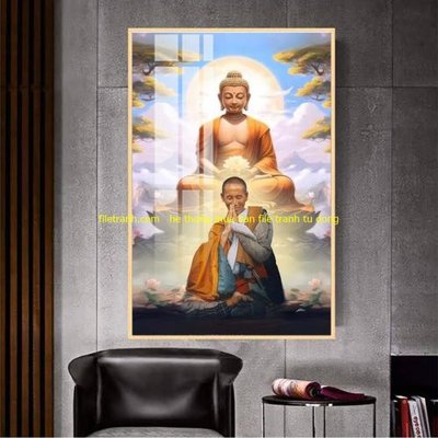 File tranh File tranh thầy thích minh tuệ TMT120 (gốc) chủ đề trừu tượng