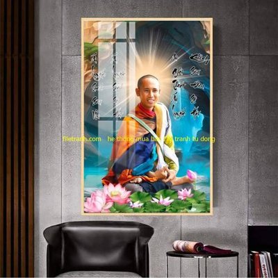 File gốc File tranh thầy thích minh tuệ TMT134 (in lụa) chi tiết cao