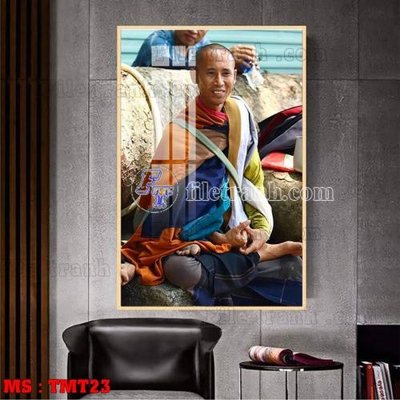 File tranh in tráng gương File tranh thầy thích minh tuệ TMT23 (siêu nét)