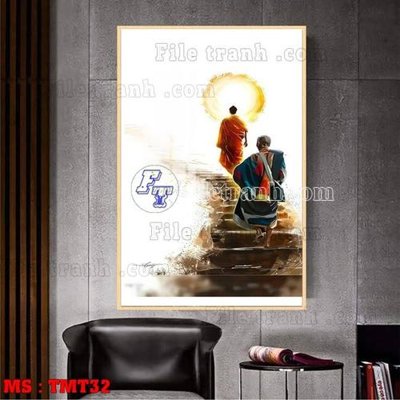 Tải file File tranh thầy thích minh tuệ TMT32 (PSD) cho in tranh 3D