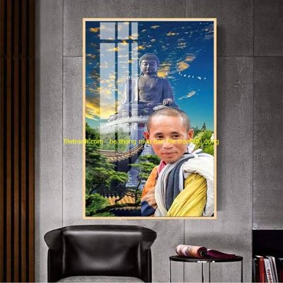 Tải file File tranh thầy thích minh tuệ TMT78 (PSD) cho in tranh kính