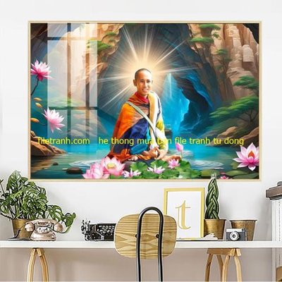 File tranh File tranh thầy thích minh tuệ TMT94 (gốc) chủ đề con người