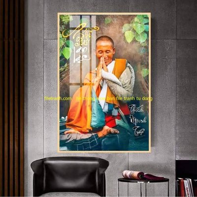 File in trần File tranh thầy thích minh tuệ TMT97 (bản gốc) đại dương