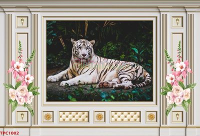 File tranh Tranh phào chỉ TPC1002 (gốc) in trên kính