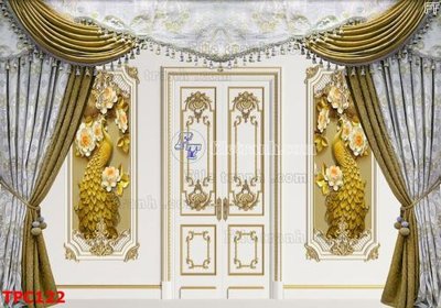 File gốc Tranh phào chỉ TPC122 (in tráng gương) hiện đại