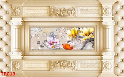 File tranh Tranh phào chỉ TPC13 (ảnh gốc) in trần nhà