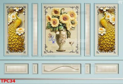 Tải file Tranh phào chỉ TPC34 (PSD) cho in tranh 3D