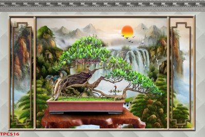 File gốc Tranh phào chỉ TPC516 (cho in 3D) độc đáo