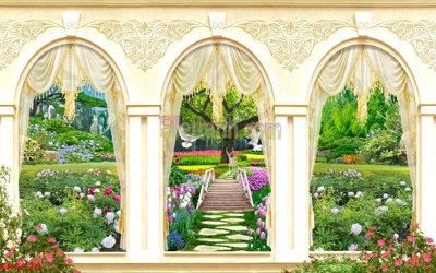 Download file gốc Tranh phào chỉ TPC520 (in lụa) cao cấp