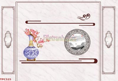 File gốc Tranh phào chỉ TPC525 (chuẩn màu) cho in offset