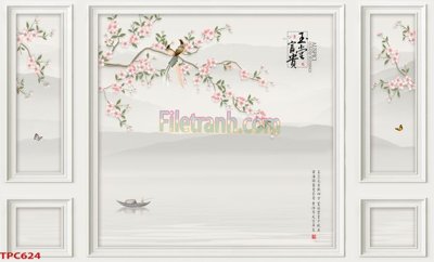 File gốc in ấn Tranh phào chỉ TPC624 chuẩn màu CMYK