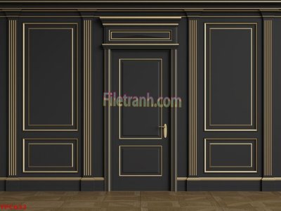 File tranh Tranh phào chỉ TPC633 (bản gốc) in lụa dán tường