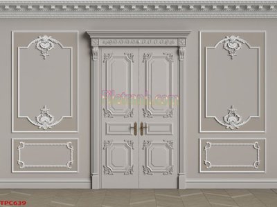 File tranh Tranh phào chỉ TPC639 (bản gốc) in lụa 5D