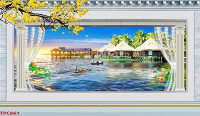 File in trần Tranh phào chỉ TPC661 (bản gốc) 5D