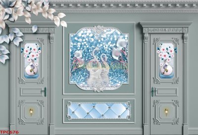 File tranh gốc Tranh phào chỉ TPC676 (bản quyền) độc đáo