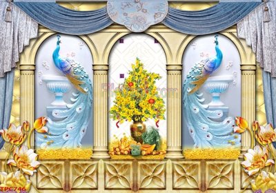 Tệp tin gốc Tranh phào chỉ TPC746 (dùng cho in ấn) chuyên nghiệp