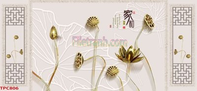 Tải file Tranh phào chỉ TPC806 (gốc) làm file thiết kế