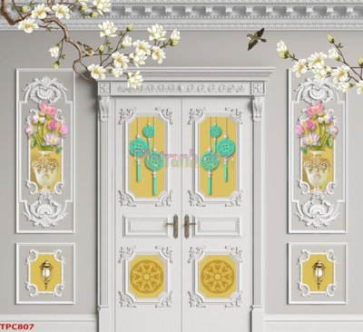 File gốc in ấn Tranh phào chỉ TPC807 độ phân giải cao