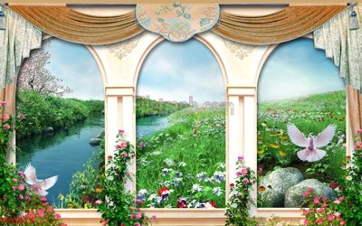 Ảnh gốc Tranh phào chỉ TPC815 (độ nét cao) in mica