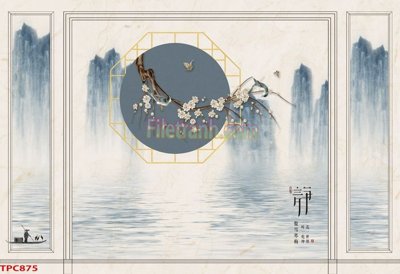 File in trần Tranh phào chỉ TPC875 (bản gốc) đại dương