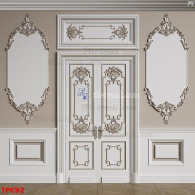 Tải file gốc in lụa Tranh phào chỉ TPC92 siêu nét