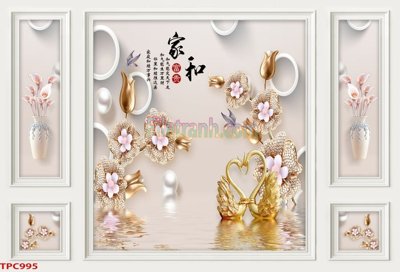 File gốc Tranh phào chỉ TPC995 (chủ đề hiện đại) trang trí