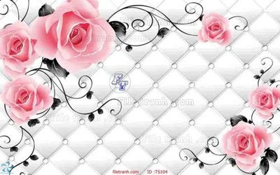 File tranh File hoa trang sức TS104 (file gốc) chủ đề phong thủy