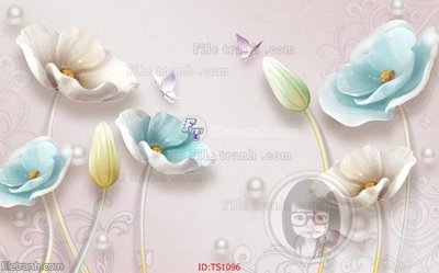 File tranh in trần 3D File hoa trang sức TS1096 (ảnh gốc)