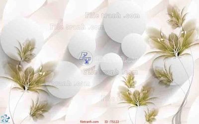 File tranh File hoa trang sức TS122 (gốc) in vải canvas
