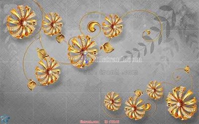 File ảnh File hoa trang sức TS146 (gốc) dùng in Pano