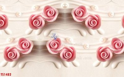 File tranh File hoa trang sức TS1482 (gốc) in vải canvas