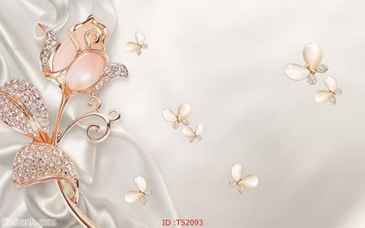 File gốc File hoa trang sức 3d TS2093 cho in ấn và thiết kế