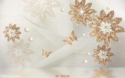 File tranh File hoa trang sức 3d TS2122 (gốc) chủ đề động vật