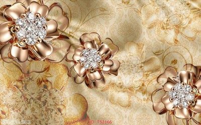 File gốc File hoa trang sức 3d TS2166 (trang trí) cho phòng khách